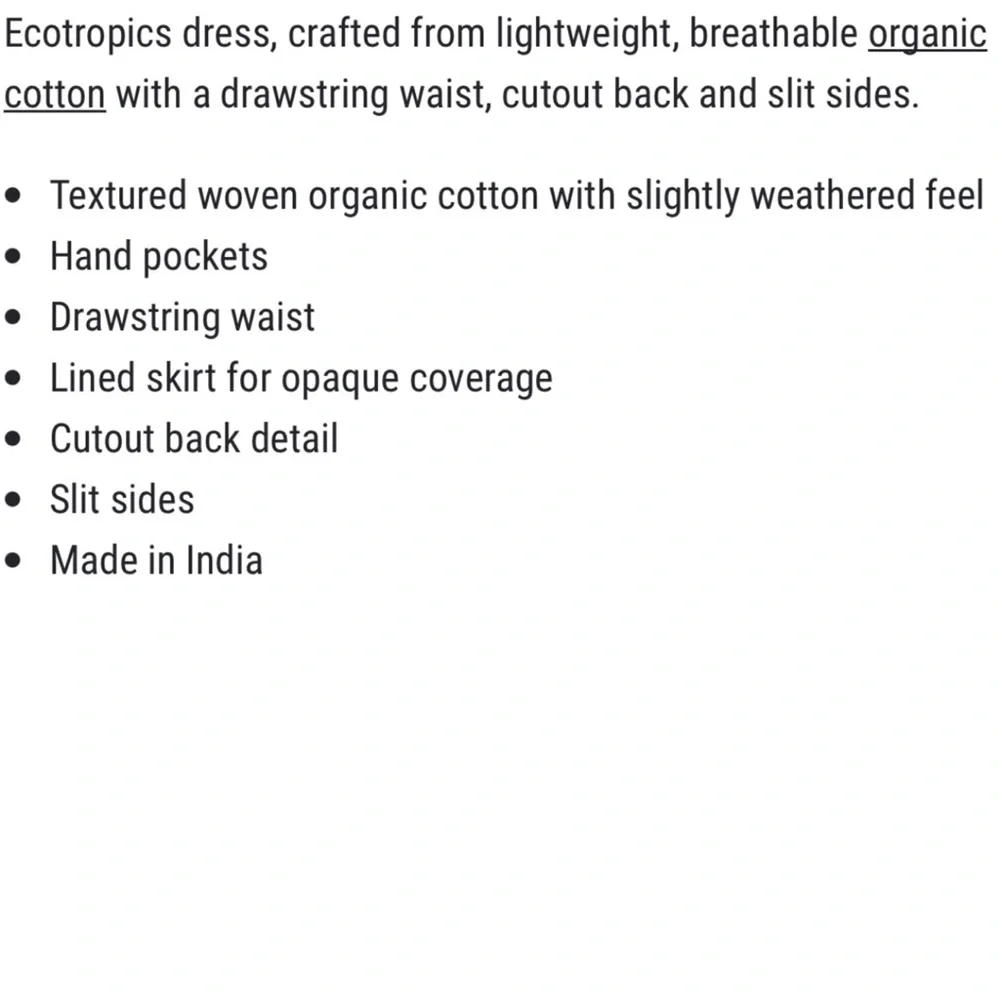 PRANA • NWT! “Ecotropics” Organic Cotton Sleeveless Dress - Stellar Stripe - M - Picture 16 of 16